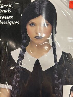 Classic Long Black Braided Wig for Women